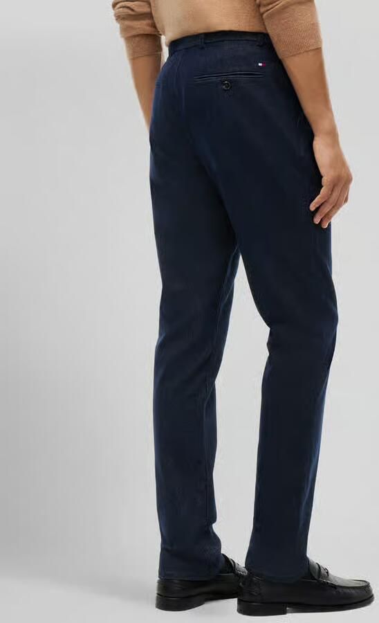 Tommy Hilfiger slim fit recht broek van katoenmix met viscose model 'DENTON' - Foto 2