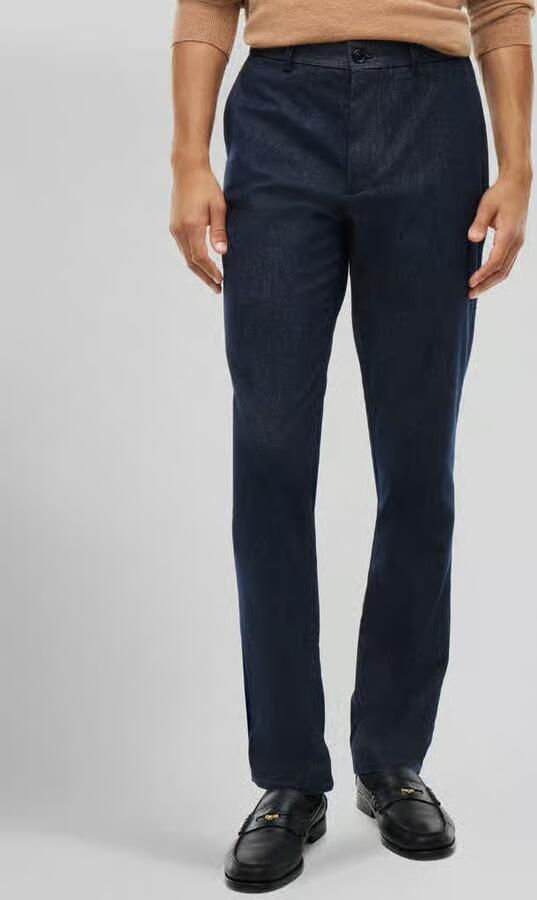 Tommy Hilfiger slim fit recht broek van katoenmix met viscose model 'DENTON' - Foto 3