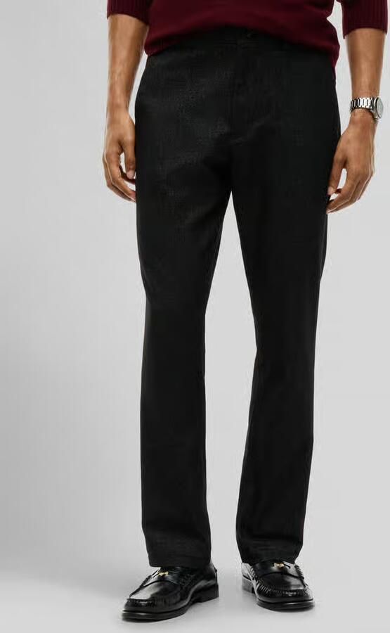 Tommy Hilfiger slim fit recht broek van katoenmix met viscose model 'DENTON' - Foto 3