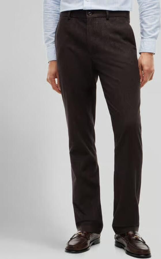 Tommy Hilfiger slim fit recht broek van katoenmix met viscose model 'DENTON' - Foto 3
