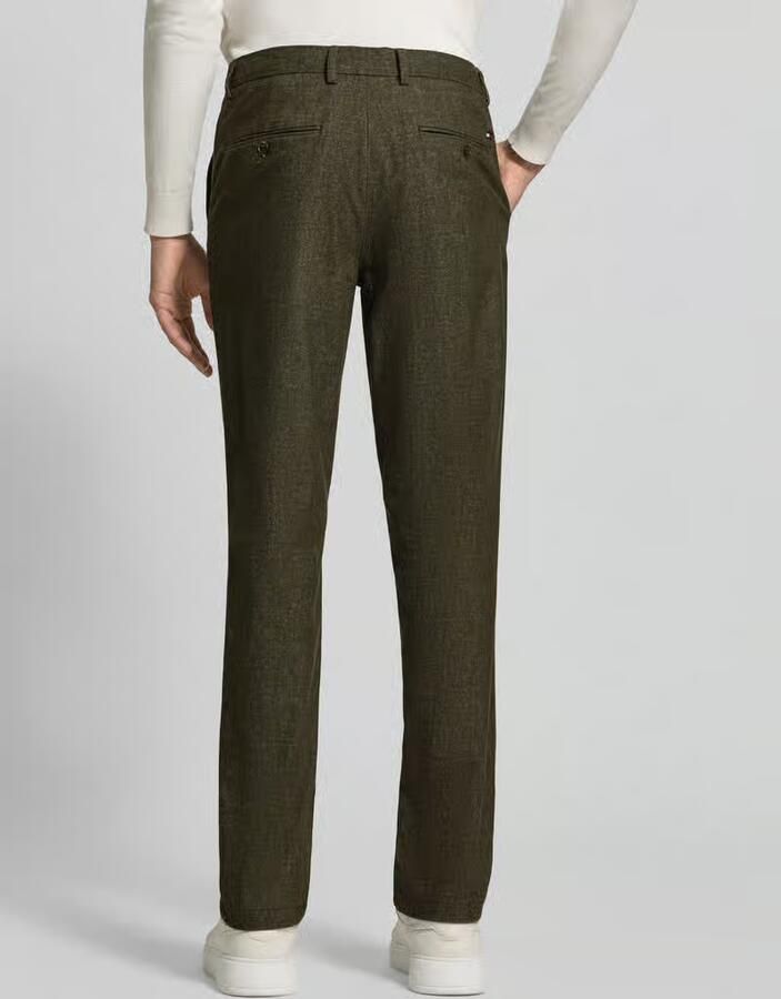 Tommy Hilfiger slim fit recht broek van katoenmix met viscose model 'DENTON' - Foto 2