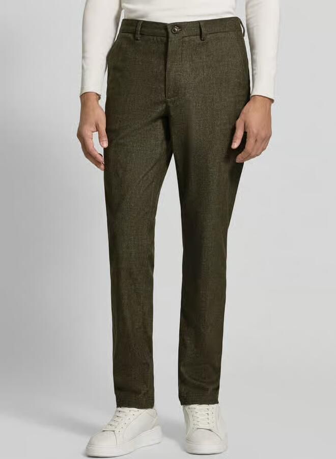 Tommy Hilfiger slim fit recht broek van katoenmix met viscose model 'DENTON' - Foto 3