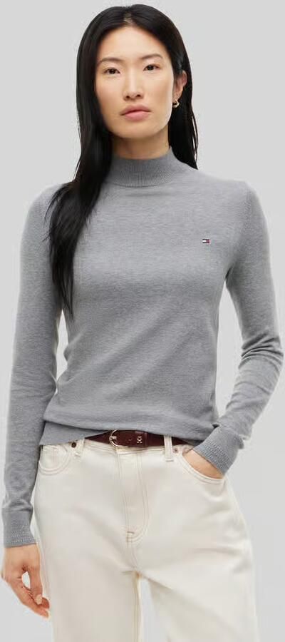 Tommy Hilfiger Slim fit shirt met lange mouwen met mockneck - Foto 2