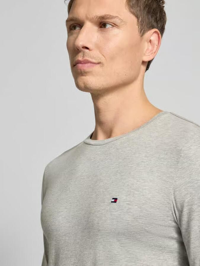 Tommy Hilfiger Shirt met lange mouwen STRETCH SLIM FIT LONG SLEEVE van biologische katoen-stretch