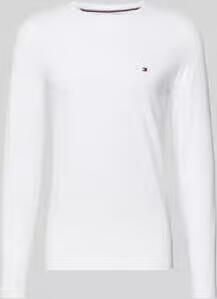 Tommy Hilfiger Slim fit shirt met lange mouwen van katoenmix