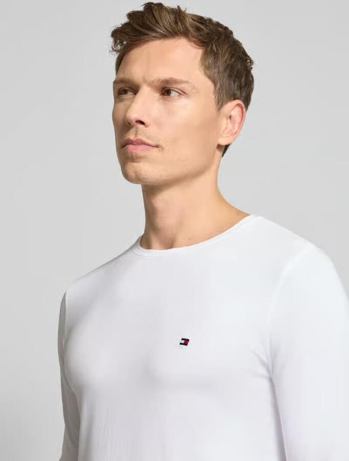 Tommy Hilfiger Slim fit shirt met lange mouwen en geborduurd logo model 'Tretch' - Foto 2
