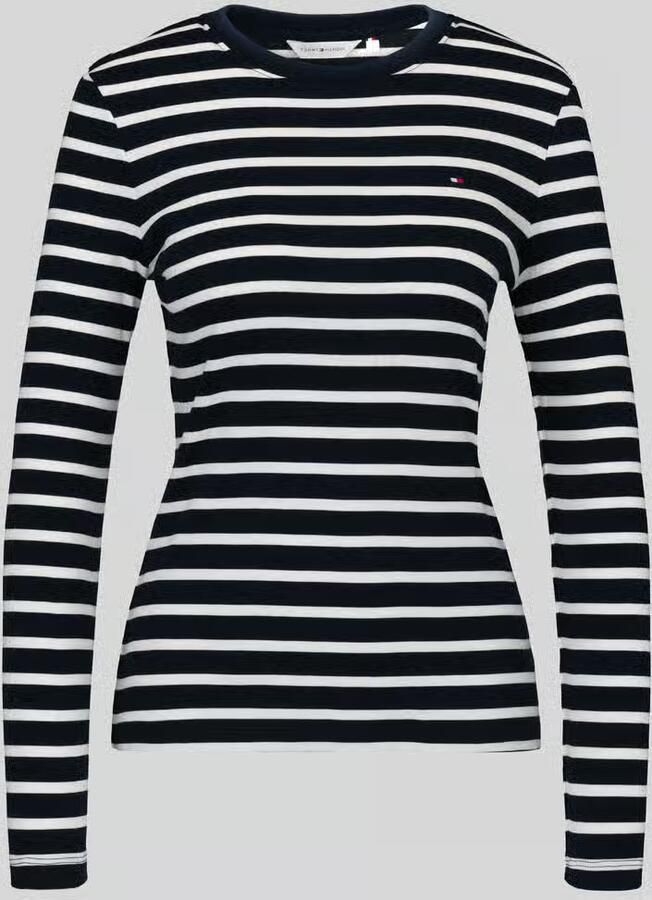 Tommy Hilfiger Slim fit shirt met lange mouwen van puur katoen