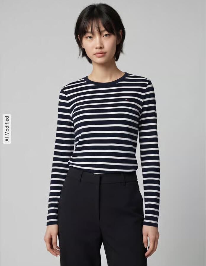 Tommy Hilfiger Slim fit shirt met lange mouwen van puur katoen - Foto 3