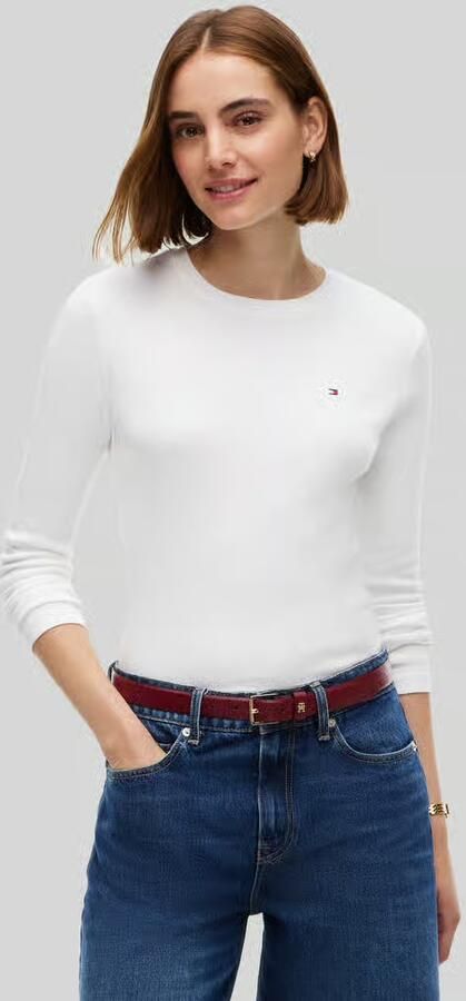 Tommy Hilfiger Slim fit shirt met lange mouwen van puur katoen - Foto 3