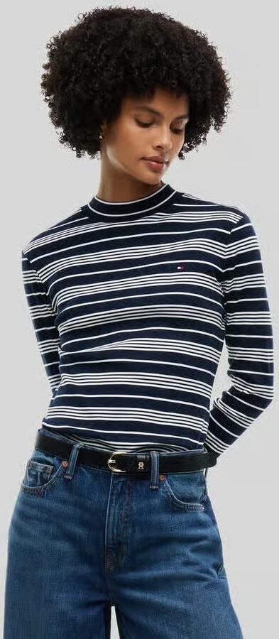 Tommy Hilfiger slim fit shirt met lange mouwen van puur katoen - Foto 5