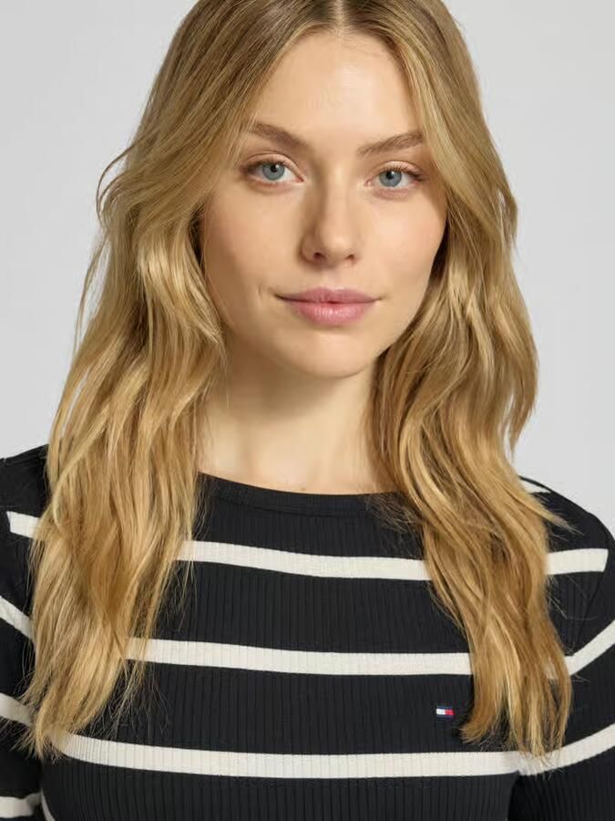 Tommy Hilfiger Slim fit shirt met lange mouwen van viscosemix - Foto 2