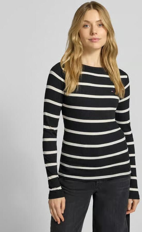 Tommy Hilfiger Slim fit shirt met lange mouwen van viscosemix - Foto 4