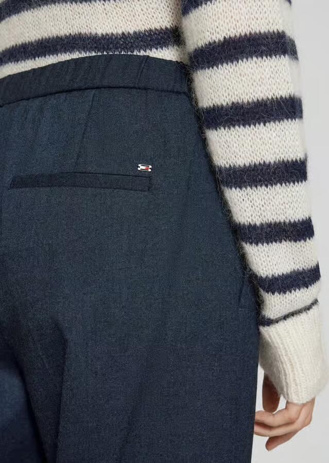 Tommy Hilfiger Slim fit stoffen broek met persplooien