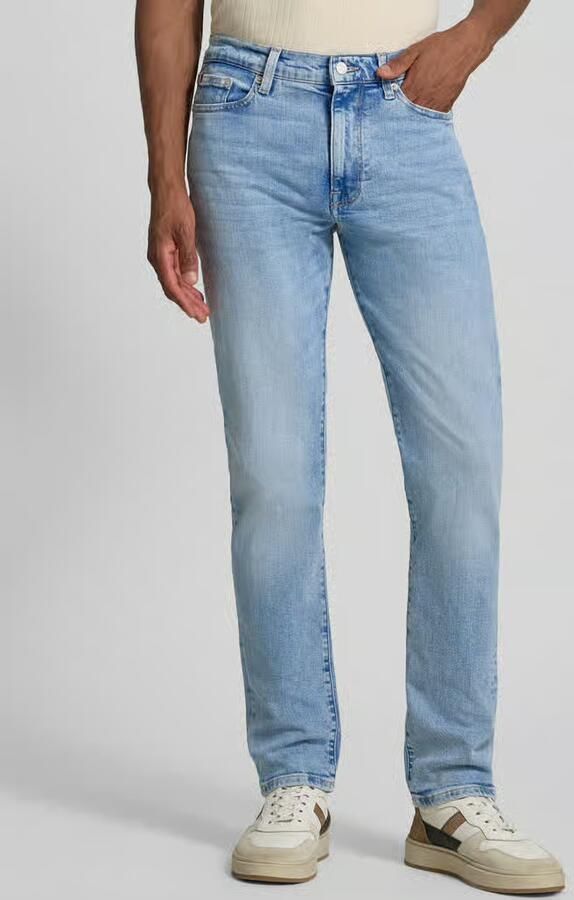 Tommy Hilfiger slim fit straight jeans van katoenmix model 'DENTON' - Foto 3
