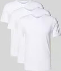 Tommy Hilfiger slim fit T-shirt set van katoenmix in set van 3