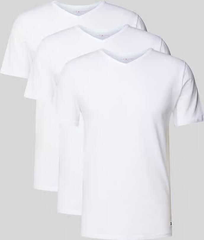 Tommy Hilfiger slim fit T-shirt set van katoenmix in set van 3 - Foto 2