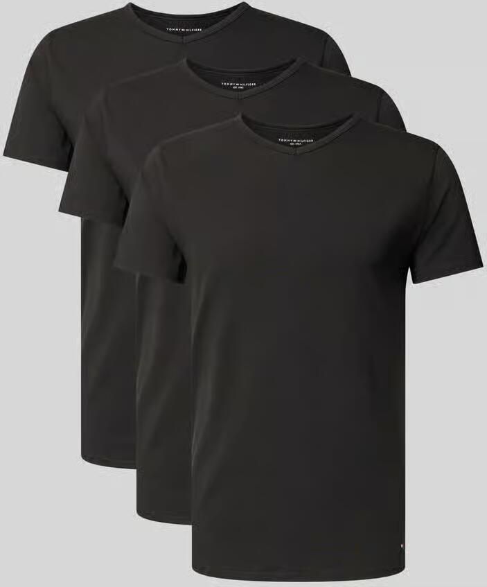 Tommy Hilfiger slim fit T-shirt set van katoenmix in set van 3 - Foto 2