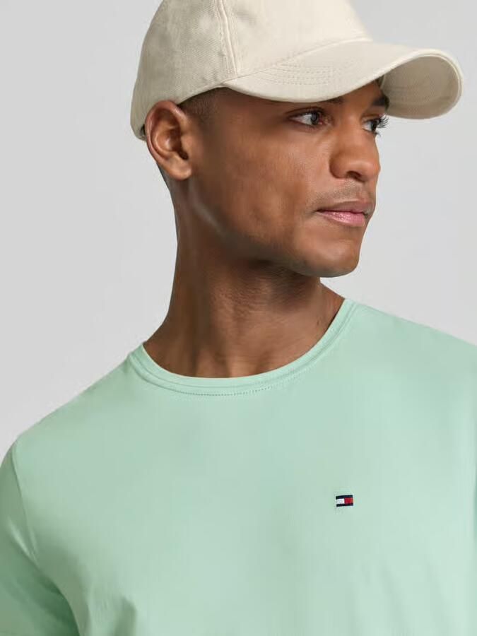 Tommy Hilfiger Slim Fit T-shirt van katoenmix