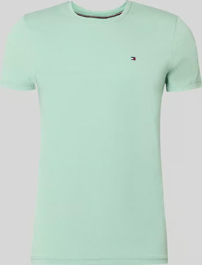Tommy Hilfiger Slim Fit T-shirt van katoenmix - Foto 2