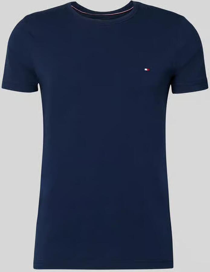 Tommy Hilfiger Slim Fit T-shirt van katoenmix - Foto 2