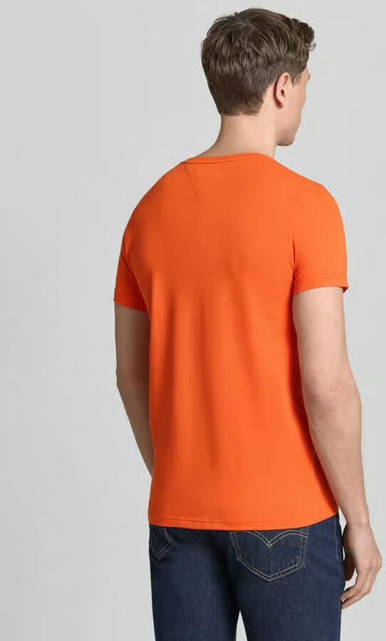 Tommy Hilfiger Slim fit T-shirt met logostitching