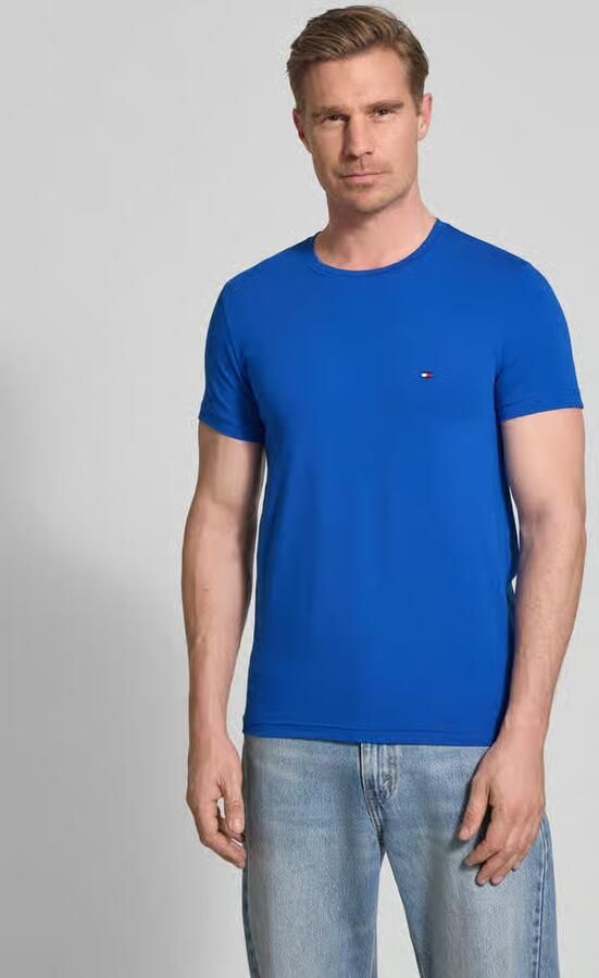 Tommy Hilfiger Slim Fit T-shirt van katoenmix - Foto 3