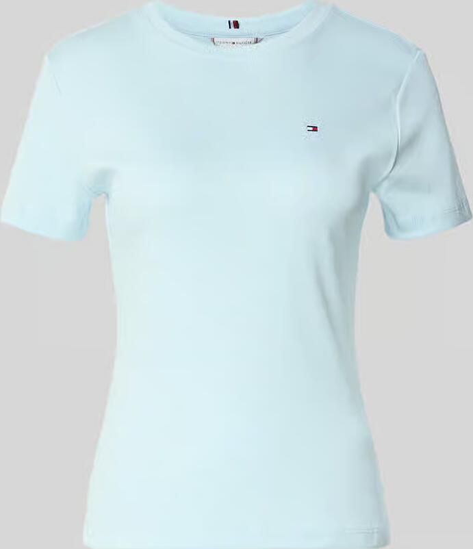 Tommy Hilfiger Slim fit T-shirt van puur katoen