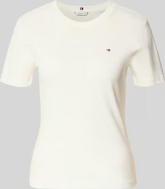 TOMMY HILFIGER Dames Tops & T-shirts Slim Cody C-nk Ss Wit - Foto 11