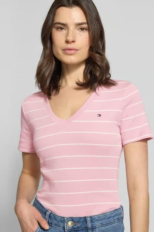 Tommy Hilfiger Slim Fit T-shirt van puur katoen - Foto 2