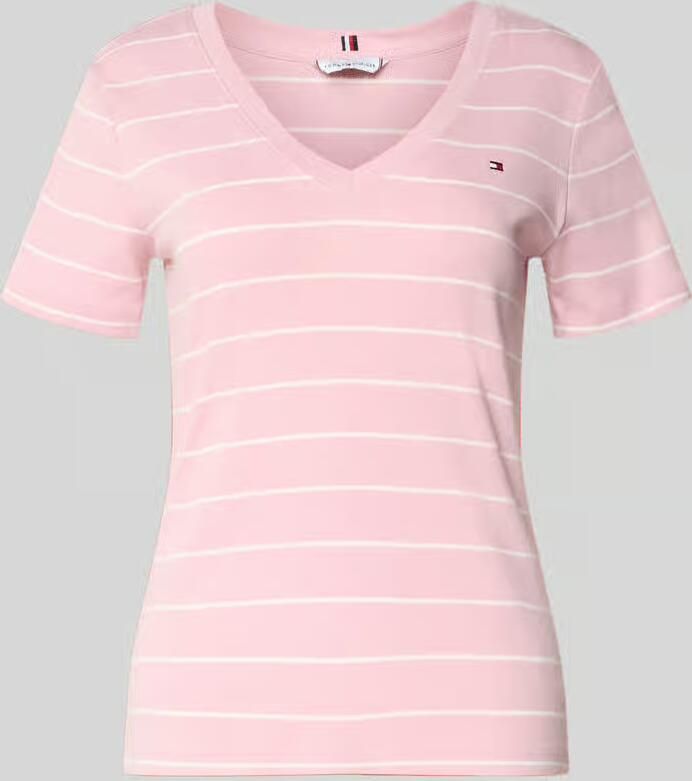 Tommy Hilfiger Slim Fit T-shirt van puur katoen