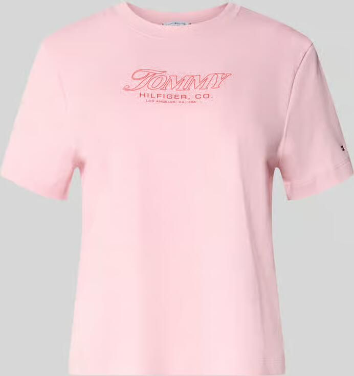 Tommy Hilfiger Slim fit T-shirt van puur katoen