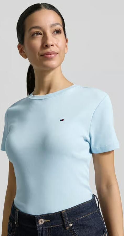 Tommy Hilfiger Slim fit T-shirt van puur katoen - Foto 2