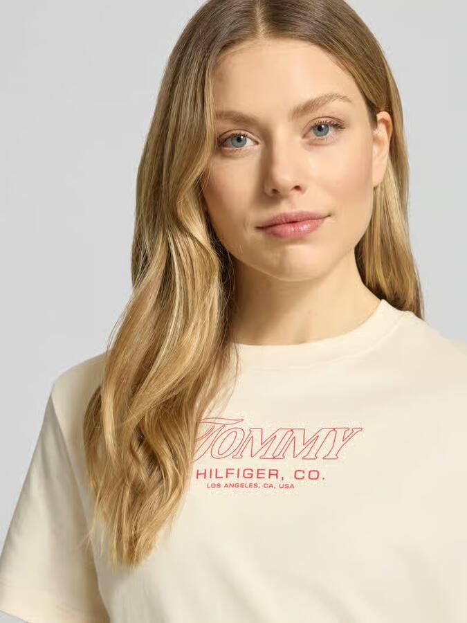 Tommy Hilfiger Slim Fit T-shirt van puur katoen