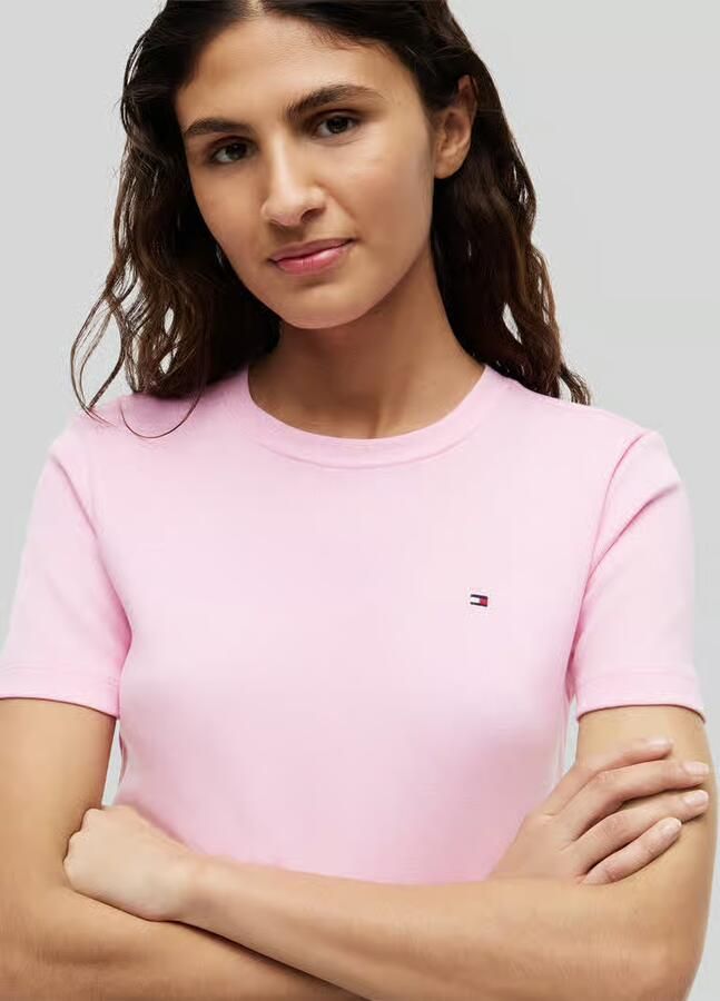 Tommy Hilfiger slim fit T-shirt van puur katoen - Foto 5
