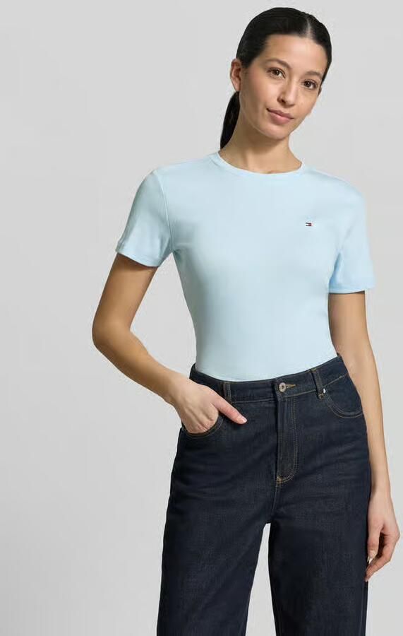 Tommy Hilfiger Slim fit T-shirt van puur katoen - Foto 2