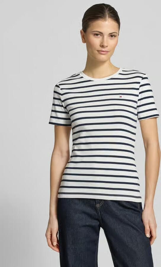 Tommy Hilfiger T-shirt SLIM CODY C-NK SS met geborduurd logo - Foto 4