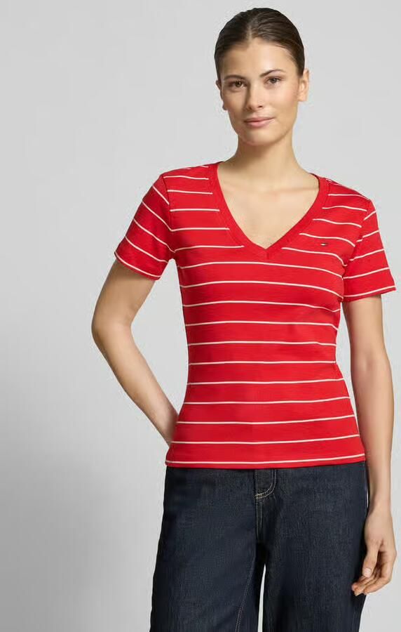 Tommy Hilfiger Slim Fit T-shirt van puur katoen - Foto 2