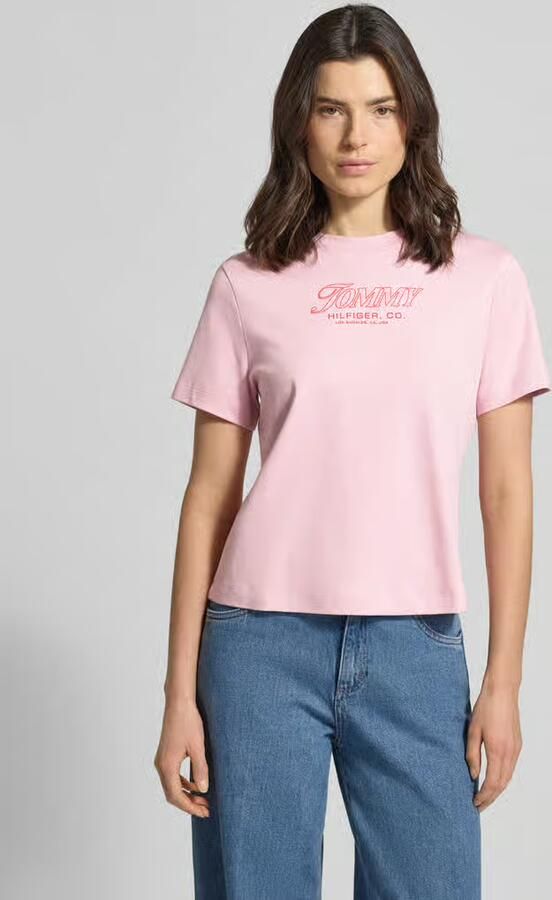 Tommy Hilfiger Slim Fit T-shirt van puur katoen - Foto 2
