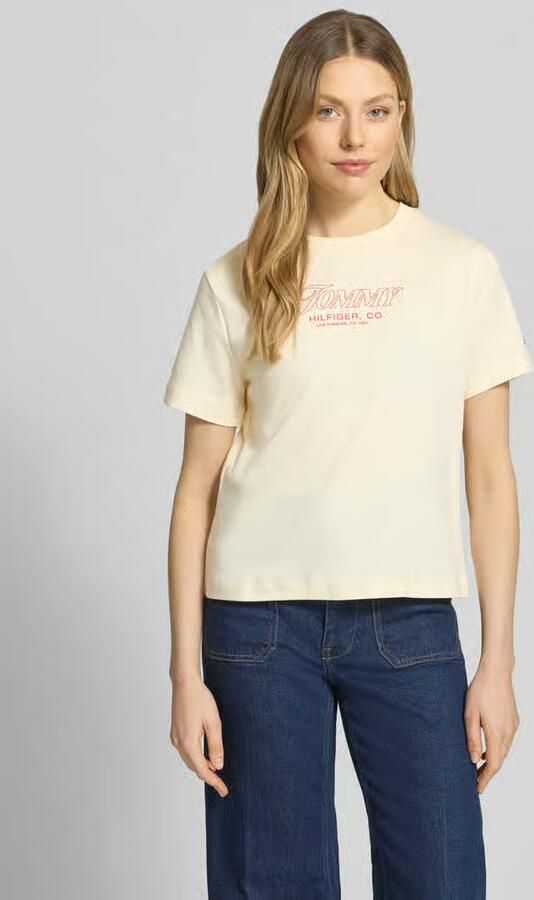 Tommy Hilfiger Slim Fit T-shirt van puur katoen - Foto 3