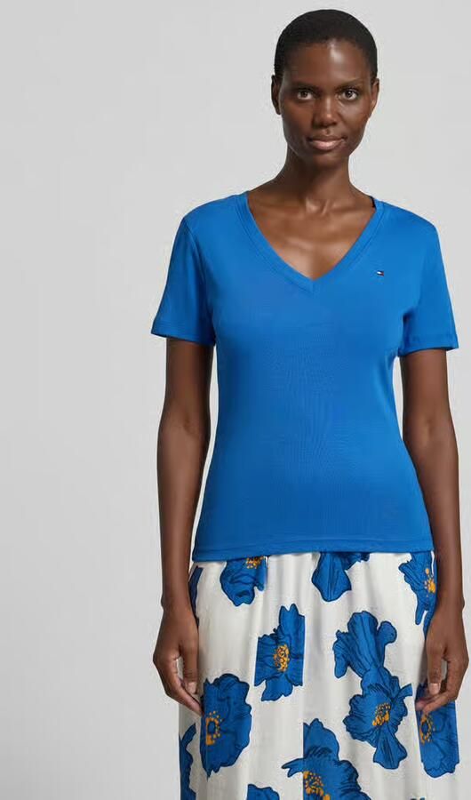 Tommy Hilfiger slim fit T-shirt van puur katoen - Foto 3