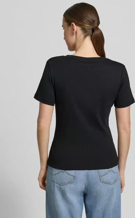 TOMMY HILFIGER Dames Tops & T-shirts New Slim Cody V-neck Ss Zwart - Foto 13
