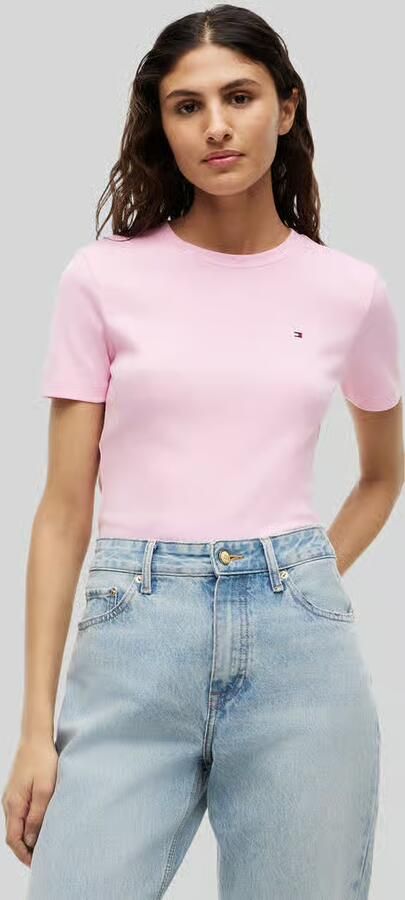 Tommy Hilfiger slim fit T-shirt van puur katoen - Foto 7