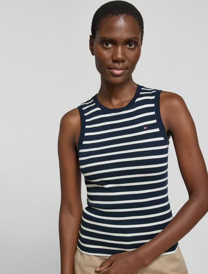 Tommy Hilfiger slim fit tank top van puur katoen model 'SLIM CODY'