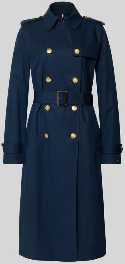 Tommy Hilfiger slim fit trenchcoat van puur katoen - Foto 2