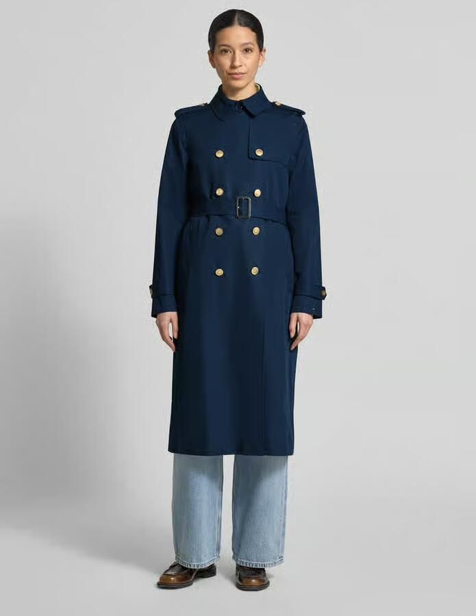 Tommy Hilfiger slim fit trenchcoat van puur katoen - Foto 2