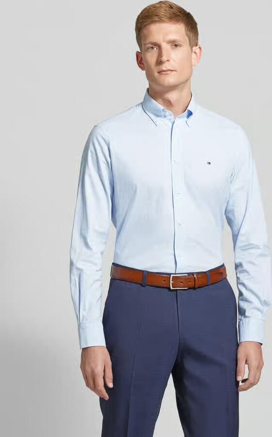 Tommy Hilfiger Slim fit zakelijk overhemd met button-downkraag model 'Henry' - Foto 2