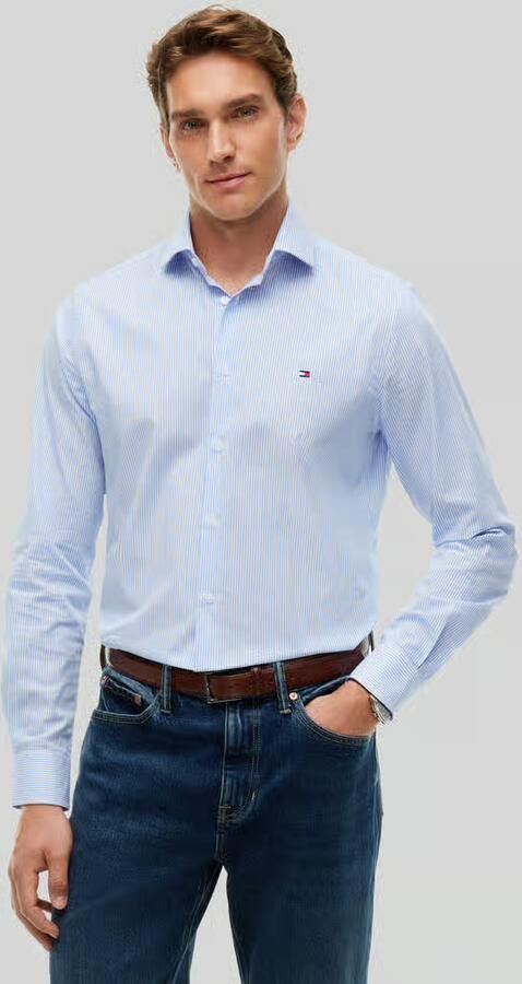 Tommy Hilfiger Slim fit zakelijk overhemd met geborduurd logo - Foto 2