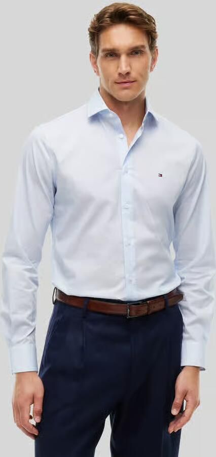 Tommy Hilfiger Slim fit zakelijk overhemd van katoenmix - Foto 2