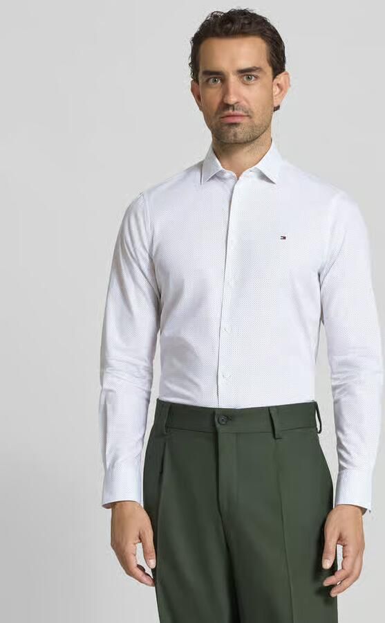 Tommy Hilfiger Tailored Slim fit zakelijk overhemd van puur katoen - Foto 2