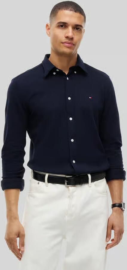 Tommy Hilfiger Slim vrijetijdsoverhemd met geborduurd logo - Foto 3
